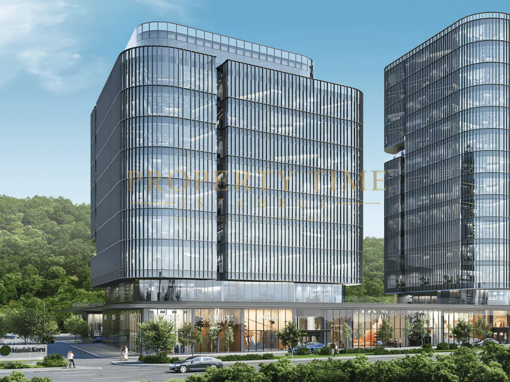 Maslak Koru Residences 15 katlı konut blokları