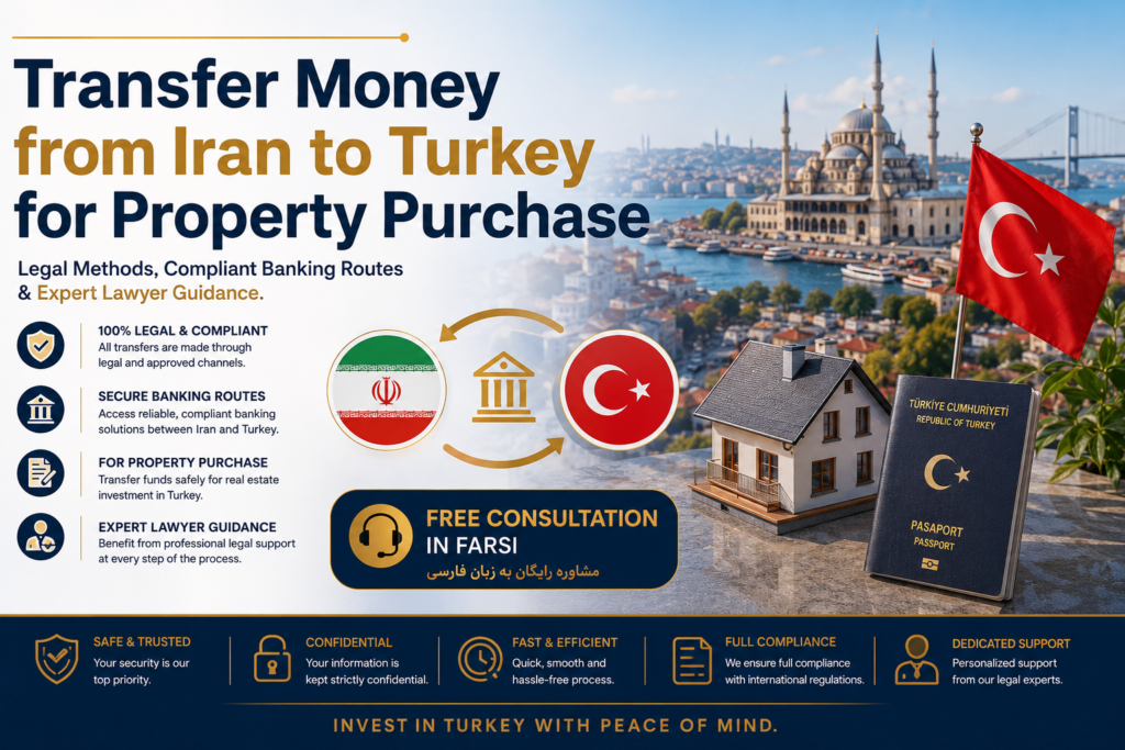 transfer money from Iran to Turkey for property