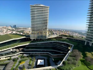 Zorlu Center Residences 与 Zorlu Center 购物中心入口