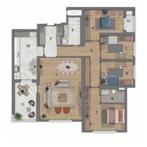5. Levent Korupark Istanbul residential project image 26