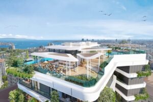 Barbaros 48 – cati terasi ve sonsuzluk havuzu gorsellestirme