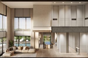 DAP Yeni Levent – dubleks salon cift kat yuksekligi gorsellestirme
