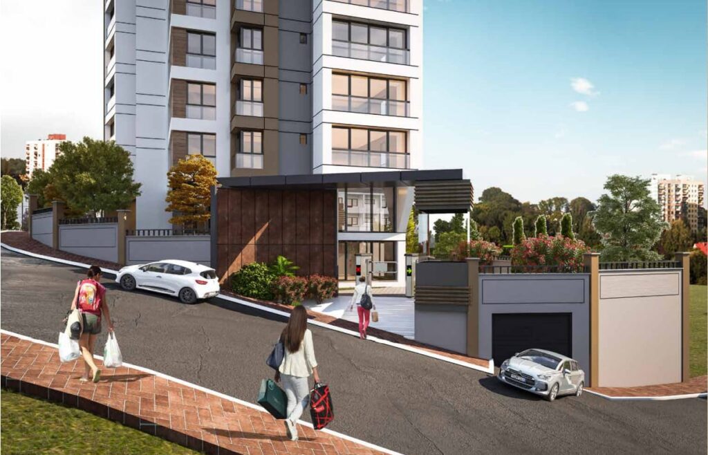 Kılıç Life Maslak – site girişi ve otopark