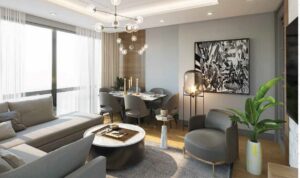 Kılıç Life Maslak – salon ve yemek alanı