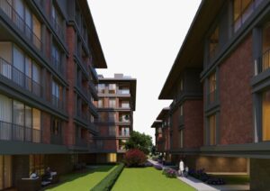 Mercury Çengelköy – bloklar arasi bahce gorsellestirme