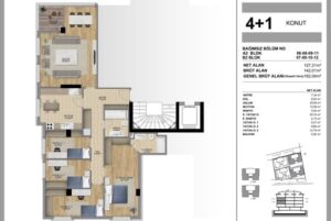 Mercury Çengelköy – kat plani 4 1 182 m2
