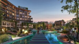 Next Level Kemer – aksam avlu ve su oyunlari gorsellestirme
