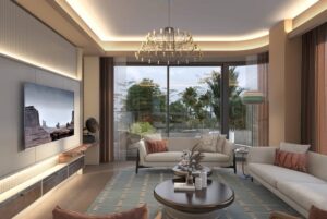 Next Level Kemer – ornek daire salon ve balkon gorsellestirme